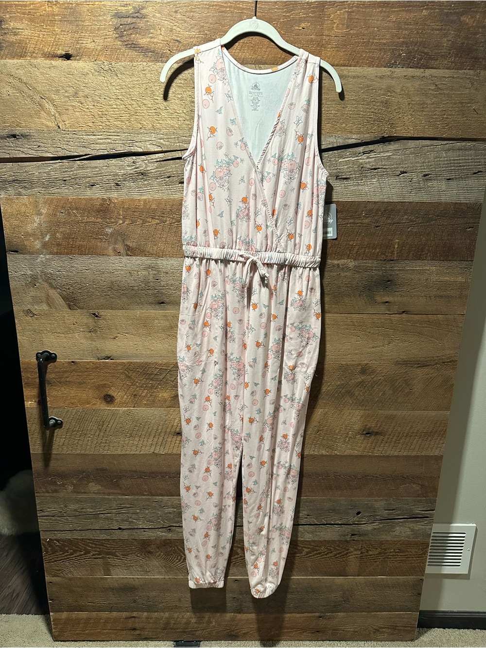 Disney Parks Orange Bird Pink Sleeveless Jumpsuit